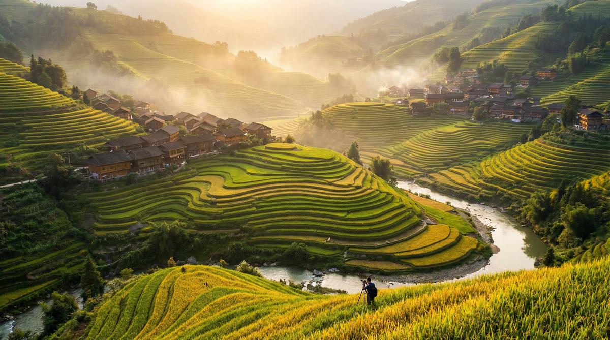 抖音风田园风光视频